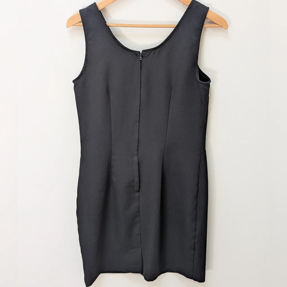 Classic Black Sleeveless Sheath Dress | Wiggle Fit | Way Michelle | Made in USA - Picture 4 of 4